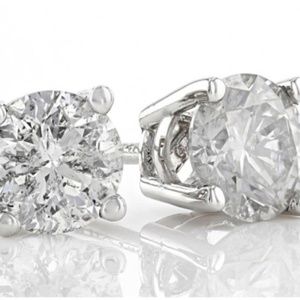 Diamond 14k Yellow Or White Gold Diamond Studs